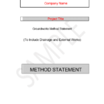 groundworks method statement template