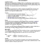 operations risk assessment template