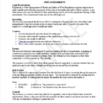 plant & lifting equipment risk assessment template