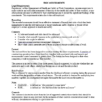 power tools risk assessment template