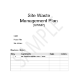 site waste management plan template